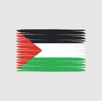 Flagge von Palästina oder Gaza mit Grunge-Stil vektor