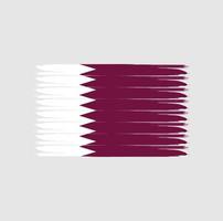 qatars flagga med grunge stil vektor