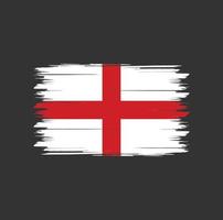 England-Flagge mit Aquarellpinsel-Stil-Design-Vektor kostenloser vektor