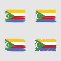 Sammlungsflagge der Komoren vektor