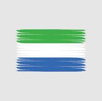 Flagge von Sierra Leone mit Grunge-Stil vektor