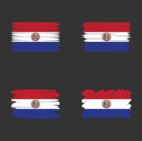 Sammlungsflagge von Paraguay vektor