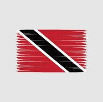 flagga trinidad och tobago med grunge stil vektor