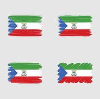 Sammlungsflagge von Äquatorialguinea vektor