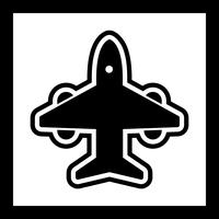 Flugzeug-Icon-Design vektor