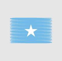 somalias flagga med grunge stil vektor