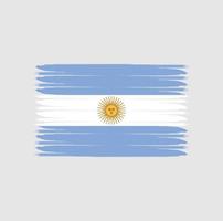 Argentinas flagga med grunge stil vektor