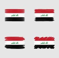 insamling flagga i Irak vektor