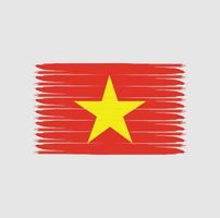 Flagge von Vietnam im Grunge-Stil vektor