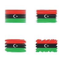 Libyens flagga vektor