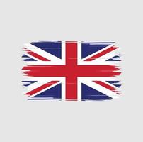Storbritannien flagga vektor med akvarell borste stil
