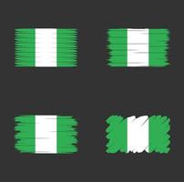 Sammlungsflagge von Nigeria vektor