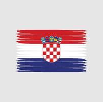 Flagge von Kroatien im Grunge-Stil vektor