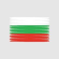 Bulgariens flagga med grunge stil vektor