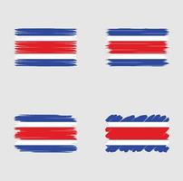 Sammlungsflagge von Costa Rica vektor