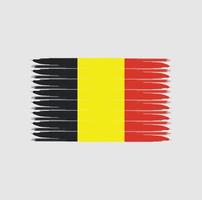 Belgiens flagga med grunge stil vektor