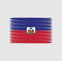 Flagge von Haiti mit Grunge-Stil vektor