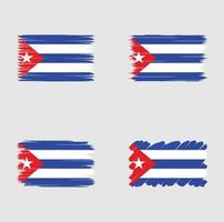 Sammlungsflagge von Kuba vektor