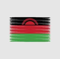 Flagge von Malawi im Grunge-Stil vektor