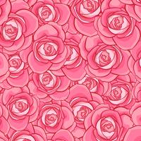 Rose Seamless Pattern, nahtloses Muster der Blume, nahtloses Vektormuster vektor