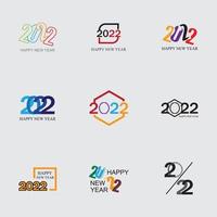 Frohes neues Jahr 2022 Vektor-Illustration Design-Vorlage vektor