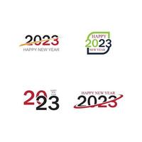 Frohes neues Jahr 2023 Vektor-Illustration Design-Vorlage vektor