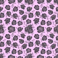 Rose Seamless Pattern, nahtloses Muster der Blume, nahtloses Vektormuster vektor