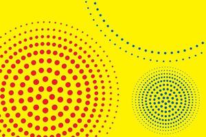 primära färger bakgrund, blå, röd och gul, geometrisk cirkelform. vektor illustration.