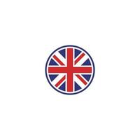 Storbritannien flagglogotyp eller ikondesign vektor