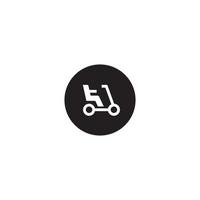 Mobilitätsroller-Logo oder -Icon-Design vektor