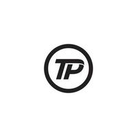 Buchstabe tp Logo oder Icon-Design vektor