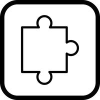 Puzzleteil-Icon-Design vektor