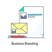 Business-Branding-Vektor-E-Mail mit Unternehmensdatei vektor