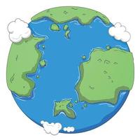 vektor illustration av planeten jorden
