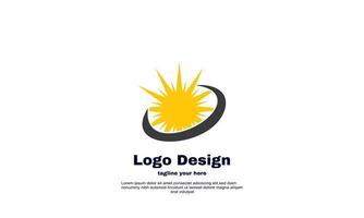 illustratör vektor ikon logotyp mall solen