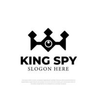 Crown Royal und King Spy Logo Design Inspiration Vektor, Symbole, Icons, Design-Vorlagen vektor