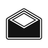 Umschlag-Icon-Design vektor