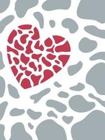 en samling hjärtformade illustrationer designade i doodle-stil för alla hjärtans dag-teman. vektor