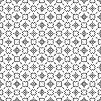 Schwarz-Weiß-Oberflächenmuster Textur. bw dekoratives Grafikdesign. Mosaik Ornamente. Mustervorlage. Vektor-Illustration. vektor