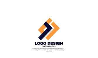 lager abstrakt kreativ idé bästa logotyp eleganta geometriska företagsföretag och företag logotyp design vektor