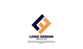 Vektor abstrakte kreative Idee bestes Logo elegantes geometrisches Firmen- und Geschäftslogodesign