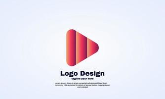 Vektor spielen Logo Design Symbol Material Stil