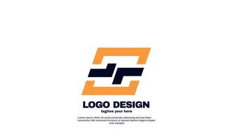 fantastisk kreativ inspiration bästa logotyp kraftfulla geometriska företagslogotyp designmall vektor