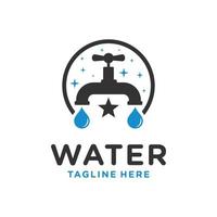 modernes Logo der Mineralwasserindustrie vektor