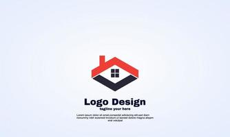 lager abstrakt modernt hus logotyp enkel ikon tecken vektor