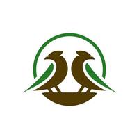 kanarienvogel logo design dein vektor