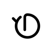 Schriftzug Logo Buchstaben y und d in Form eines Wals vektor