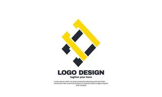 abstrakte Illustration Rechteck Vektor-Design-Elemente Ihre Unternehmens-Business-Logo-Design-Vorlage vektor
