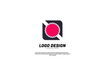 lager vektor abstrakt kreativ inspiration logotyp för företag stjärna och rektangel stil designmall
