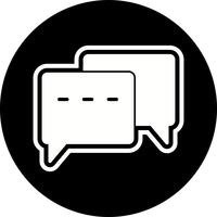 Konversation Icon Design vektor